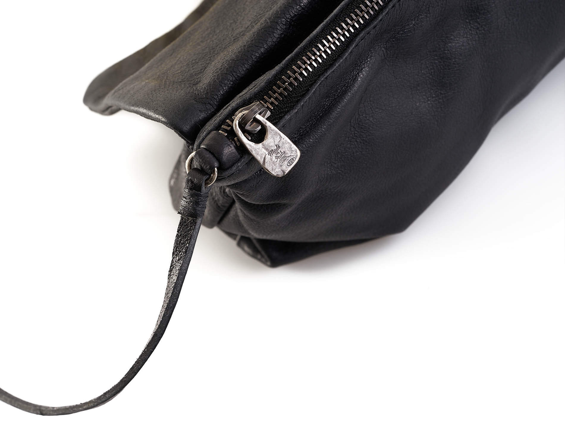 daniele basta leather and silver bags - kali foglie neck
